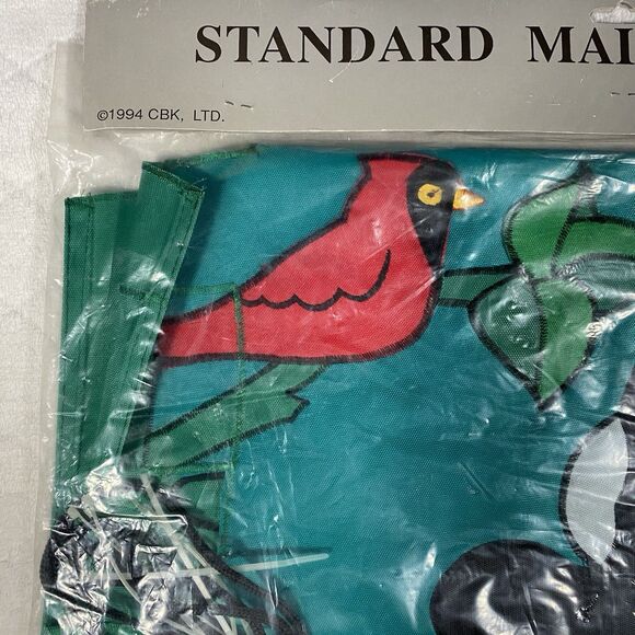 Vintage Nylon Standard Mail Box Cover Black Cat Red Cardinal Brand New - Picture 5 of 5